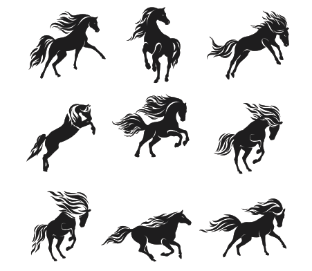 馬矢量圖plt cdr ai免費(fèi)下載